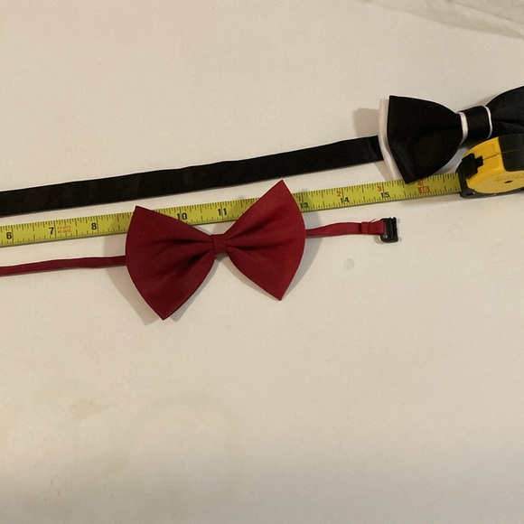 Lot bundle of two satin bowties - Picture 2 of 6